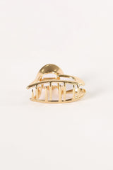 Amore Heart Hair Clip - Gold