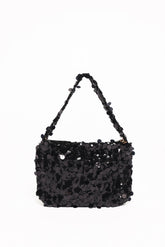 Annika Sequin Shoulder Bag - Black