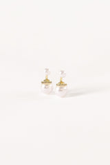 Astrid Pear Earrings - Gold