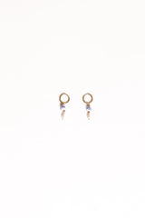 Bree Earrings - Blue/Pearl