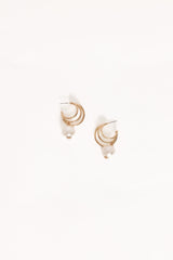 Chelsea Earrings - Gold/Pearl
