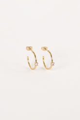 Damie Hoop Earrings - Gold