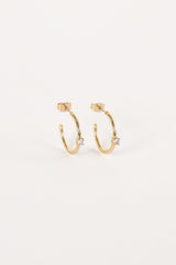 Damie Hoop Earrings - Gold