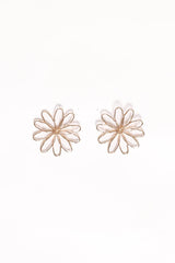 Indi Flower Earrings - Gold