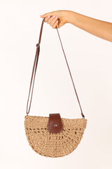 Isle Straw Crossbody Bag - Natural