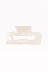 Jennifer Hair Clip - White/Silver
