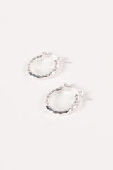Kennedy Hoop Earrings - Silver