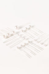 Laina Hair Pins - Pearl