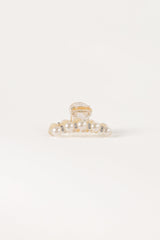Lile Pearl Hair Clip - White