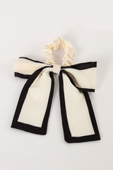 Rory Contrast Hair Tie - Cream Black