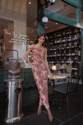 Bloise Maxi Skirt - Blurred Botanics