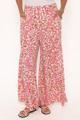 Lessie Pants - Pink Floral