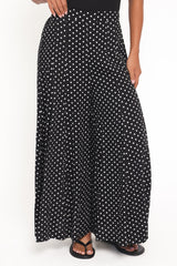 Neveah Pant - Black Polka Dot
