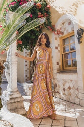 Amara Maxi Dress - Tangerine