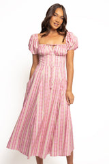 Amethyst Midi Dress - Pink