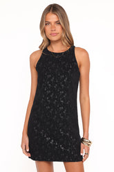 Farica Mini Dress - Black Floral