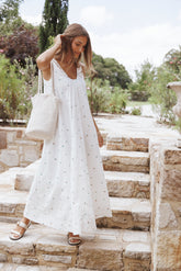 Laurita Maxi Dress - White Floral