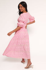 Tani Midi Dress - Pink