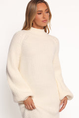 Tobin Knit Maxi Dress - Cream