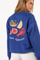 Buon Appetito Crewneck Sweatshirt - Royal
