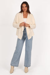 Lopez Faux Sherling Jacket - Cream