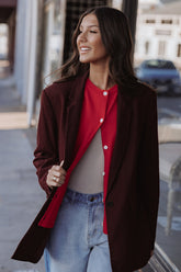 Rhodes Oversized Blazer - Espresso