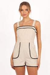 Sofia Romper - Oatmeal