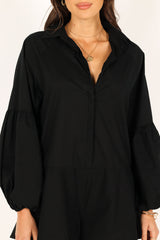 Elsa Romper - Black