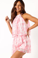 Isabelle Romper - Pink Floral