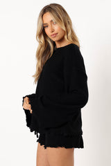 Christina Knit Set - Black