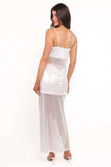 Vienne Sequin Skirt Set - White Sequin