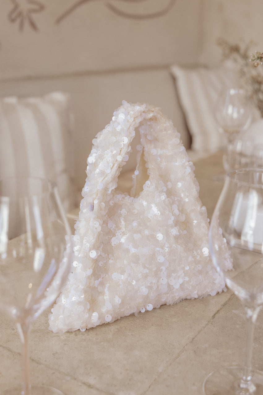 Ashlyn Sequin Bag - Champagne