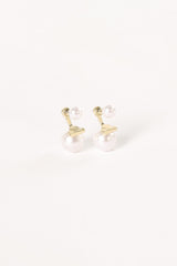 Astrid Pear Earrings - Gold