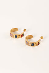 Blythe Hoop Earrings - Gold Multi