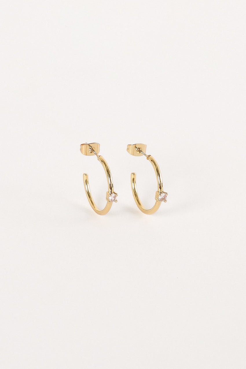 Damie Hoop Earrings - Gold