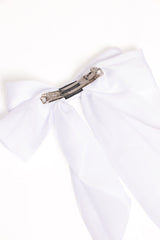 Grace Hair Bow - White