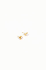 Helene Stud Earrings - Gold/Pearl