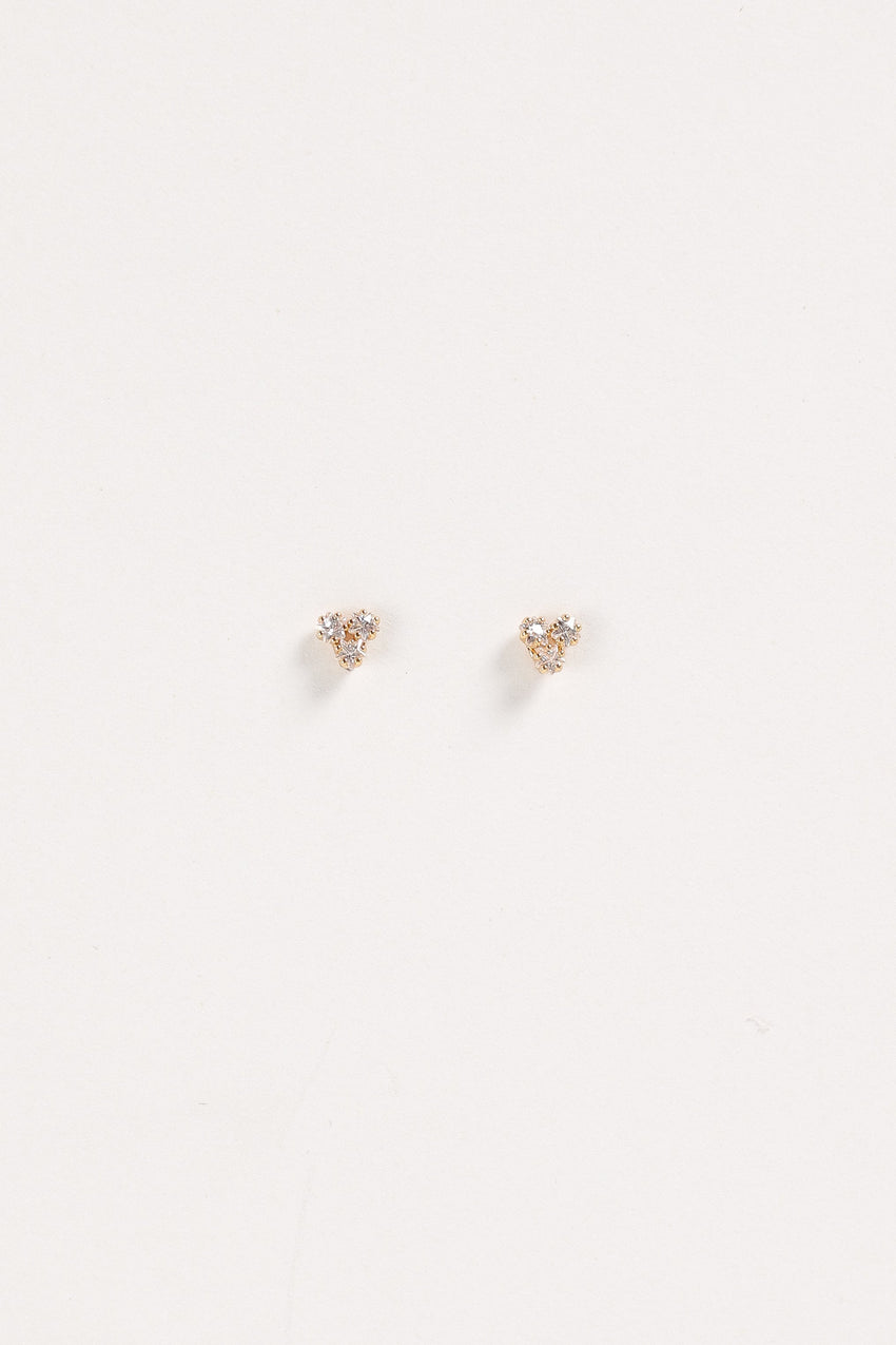 Janey Stud Earrings - Gold