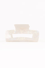 Jennifer Hair Clip - White/Silver