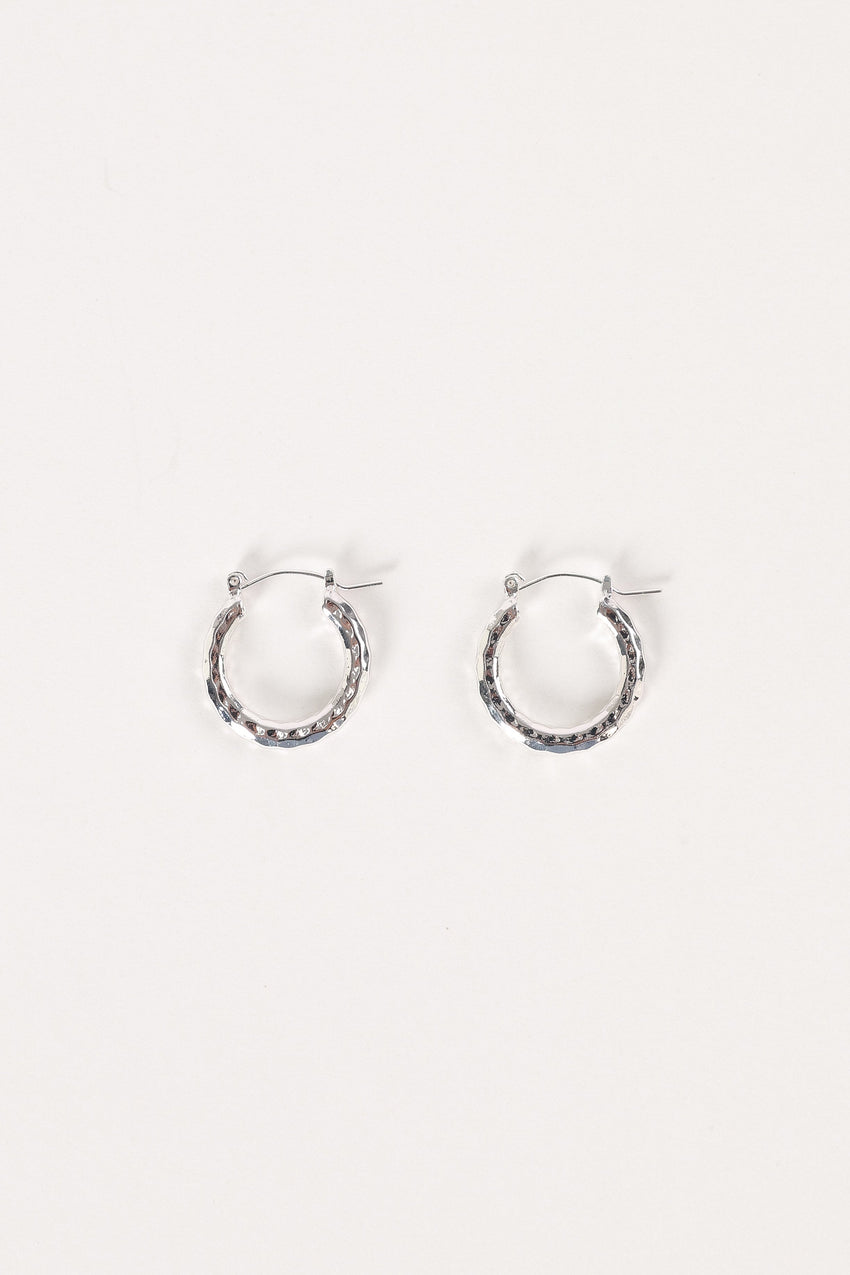 Kennedy Hoop Earrings - Silver