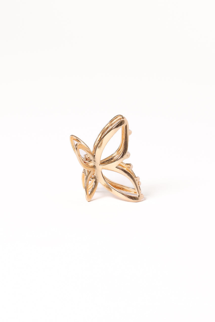 Mariposa Hair Clip - Gold