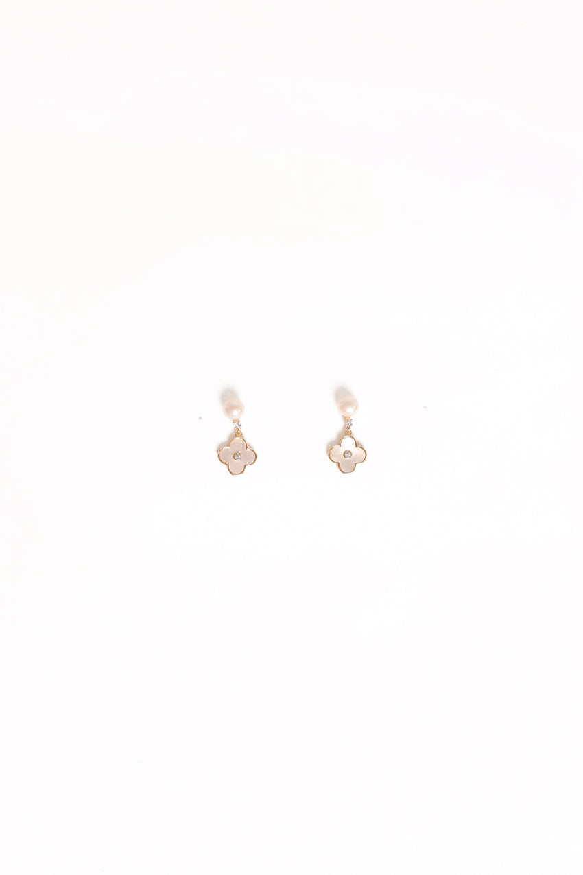 Marlowe Flower Earrings - Gold