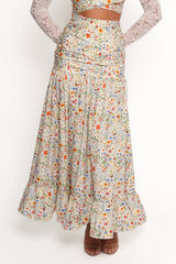 Dara Maxi Skirt - Garden Floral