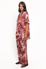 Elysia Pants - Pink Burgundy
