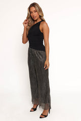 Nila Sheer Pant - Black Gold