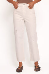Sundaze Straight Leg Jean - Swan