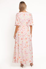 Andara Maxi Dress - White Floral