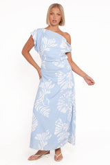 Apryl Midi Dress - Shell Print