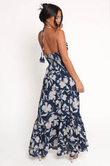 Coralie Maxi Dress - Navy Peony