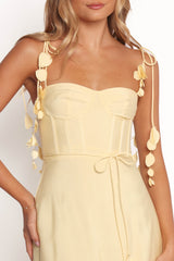 Della Midi Dress - Yellow